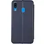 Шкіряний чохол-книжка Classy для Samsung Galaxy A20 / A30 Темно-синій - мініатюра 2