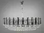Шикарна кругла кришталева люстра на 18 ламп, срібного кольору - мініатюра 3