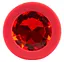 Анальная пробка с кристаллом Colorful Joy Jewel Red Plug Small 7.2 см (красный) - миниатюра 5