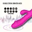 Багатофункціональний вібратор-кролик, стимулятор точки G і клітора, з проникненням і масажем. Рожевий - мініатюра 4