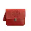 Шкіряна жіноча бохо-сумка Лілу червона - мініатюра 9