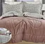 Постільна білизна Laura Grand 4 сезони QM-4-05 комбінована - зимова велюр євро комплект коричневий - мініатюра 1