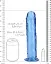 Фалоімітатор RealRock Crystal Clear 9'' 25 см (блакитний) - мініатюра 5