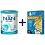 Набір: суха молочна суміш NAN Optipro 3 800 г + молочна каша Gerber мультизлакова з йогуртом, бананом і грушею 240 г - мініатюра 1