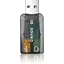Звуковая карта 5.1 USB QTS-005 Black (16159) - миниатюра 2