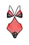 Напівпрозорий боді з мереживом Passion Peonia Body XXL/XXXL red - мініатюра 3