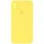 Чохол Epik Silicone Case Square Full Camera Protective AA для Apple iPhone XS Max 6.5 Жовтий/Yellow - мініатюра 1