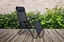 Розкладне садове крісло шезлонг Orion Black - мініатюра 2