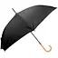 Чоловіча парасолька-палиця напівавтомат Fare 98 см чорна - мініатюра 1