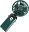 Портативный USB-вентилятор Mini Fan с подставкой для телефона и дисплеем зеленый (979) - миниатюра 4