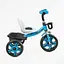 Детский трехколесный велосипед Best Trike BS-24513 с фарой и корзиной голубой - миниатюра 3