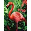 Картина за номерами "Фламінго в тропіках" ©art_selena_ua Ідейка KHO6779, 30х40 см - мініатюра 1