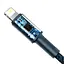 Кабель Baseus High Density Braided Fast Charging Data Cable Type-C to Lightning PD 20W 1m Blue (CATLGD-03) - мініатюра 3