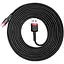 Кабель Baseus Cafule Type-C Cable 2A (3m) red/black (CATKLF-U91) - мініатюра 2