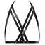 Портупея Bijoux Indiscrets MAZE - Halter Bra Harness Black - миниатюра 1