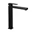 Смеситель для раковины высокий Paffoni Elle без донного клапана black matt EL081NO, Черный матовый - миниатюра 1