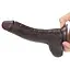Фалоімітатор із присоскою LoveToy Sliding-Skin Dildo 7 17.5 см коричневий - мініатюра 12