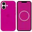 Чехол Epik Silicone case AAA with Magsafe and Animation button для Apple iPhone 16 Plus 6.7 Fuchsia - миниатюра 1