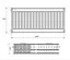Радиатор стальной Korado 33K 300x1600 мм боковое подключение Белый 30412 - миниатюра 2