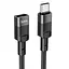 Перехідник Hoco U107 Type-C male to Type-C female USB2.0 (1.2m) Black - мініатюра 4