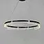 Черная подвесная люстра с кольцевым дизайном Ø 80 см Ст. MJ301-800 BK | Line F - миниатюра 3
