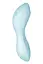 Вакуумний стимулятор клітора з вібрацією Satisfyer Curvy Trinity 5+ блакитний - мініатюра 6