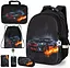 Ортопедический школьный рюкзак 6 в 1 для мальчика School Standard 38х30х18 см с Машиной для младших классов (170-59) - миниатюра 1