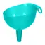 Лейка сливная воронка пластмассовая на банку, Kitchette Бирюзовый 86374 - миниатюра 7