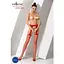 Сітчасті панчохи-стокінги Passion S011 One Size, Red - мініатюра 2