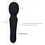 Вібратор 10 режимів вібрації ребристий кліторальний силікон USB зарядка чорний - мініатюра 4
