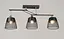 VALESO Ceiling Chandelier K2324/3 for 3 E27 bulbs, Black+Chrome, Metal - миниатюра 1