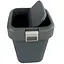 Мусорное ведро Motek на 8 л с поворотной крышкой 22.5х22.5х30 см Антрацит (COB-410)  - миниатюра 3