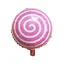 Куля повітряна фольгована (45 см) Льодяник, рожева - мініатюра 1