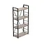 Этажерка 4/60 Серии Коннект 120x60x28 черный ДСП Дуб Сан-Марино 16мм FRD-104237 - миниатюра 1