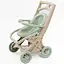 Коляска для кукол с шезлонгом Doloni 0122/01eco бирюзовый - миниатюра 5