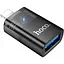 Адаптер Hoco UA36 iP male to USB female OTG transparent adapter Чорний - мініатюра 1