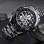 Чоловічий наручний годинник Skmei 1600 (Чорний з білим циферблатом) - мініатюра 5