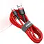 Кабель Baseus Cafule USB - Type-C 3 метра красный CATKLF-U09 - миниатюра 1