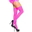 Панчохи Leg Avenue Opaque Nylon Thigh Highs Neon Pink One size - мініатюра 1