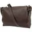 Женская кожаная сумка на плечо Borsacomoda темно-коричневая sum0028720 - миниатюра 1