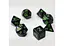 Набір кубиків Opaque 7 Dice Set - Black (w-green) , 7 шт. (g7dopaq01) - мініатюра 3