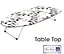 Дошка для прасування Casa Si Table Top 73x30 White/Black Leaves (CS95159P168) - мініатюра 2