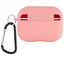 Силіконовий футляр з мікрофіброю для навушників Airpods Pro Рожевий / Pink - мініатюра 2