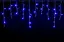 Гірлянда вулична бахрома світлодіодна з мерехтінням новорічна додому Laplandia білий ПВХ провід 25 м Синя (B.02.6W.850.F+) - мініатюра 1