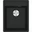 Кухонна мийка Franke Maris, фраграніт, прямокутник, без крил, 410х510х200мм, чаша - 1, врізна, MRG 610-37 TL, чорний матовий - мініатюра 1