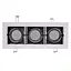 Светильник карданный Brille ML-16-03 WH/BK MR16 36-227 - миниатюра 4