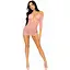 Платье-сетка с сердечками Leg Avenue Heart net Mini dress Pink, завязки, открытые плечи, One Size - миниатюра 8