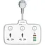 Удлинитель сетевой LDNIO SC2413 3USB/1Type-C, 3Sockets. QC/PD, 20W/10A, EU Plug - миниатюра 1