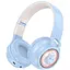 Бездротові навушники Hoco W50 Cute fun BT headphones, BT5.3, AUX, TF, 400mAh, 12h, blue - мініатюра 1