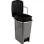 Кошик для сміття Violet House 0155 Metalic з педаллю та внутрішнім контейнером 8 л (0155 METALIC 8 л, педал.+вн.конт.) - мініатюра 2